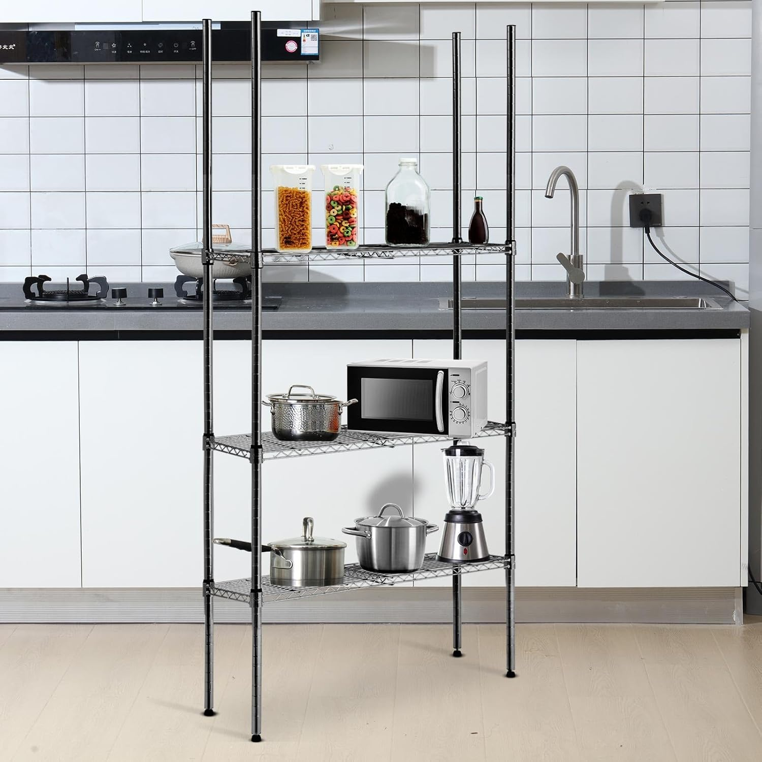 Wire Shelf Posts Chrome Wire Shelving Posts Commercial Heavy Duty Poles Wire Shelf Parts ...