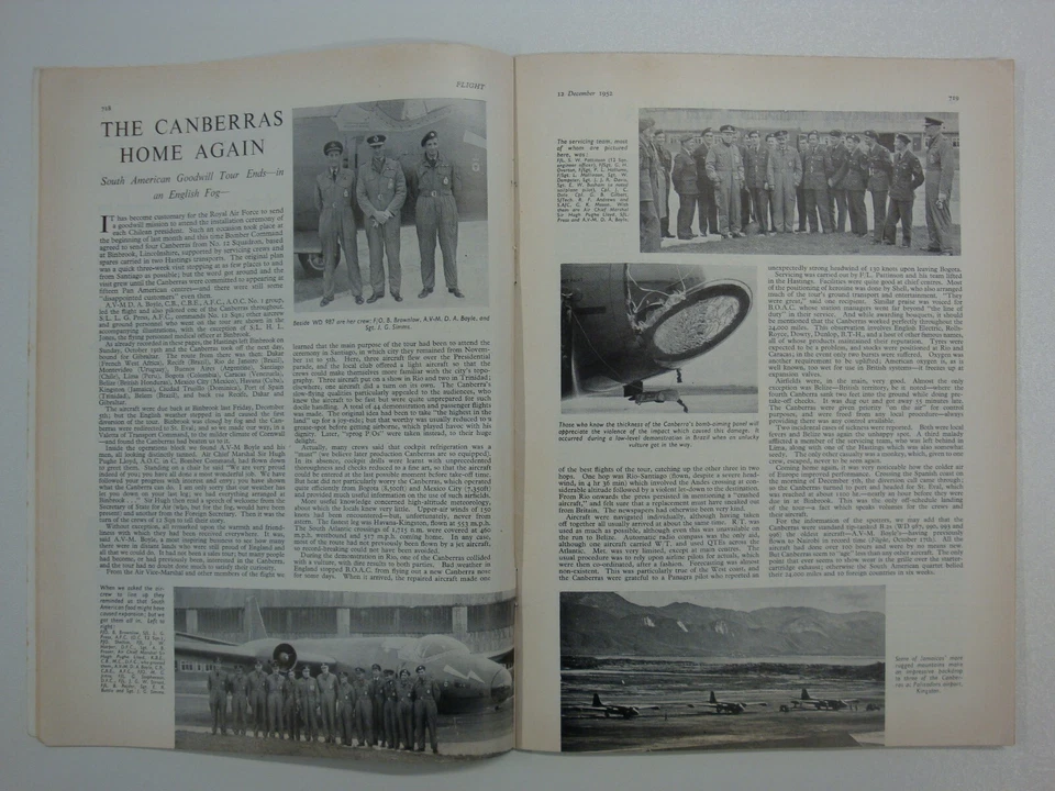 Flight 12 Dec 1952: Farman F.E.2, RFC Pusher, RAF Canberra, Indonesian Air Force - Image 3 of 4