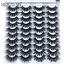 miniatura 16  - 3-20 para 3D Natural Bushy Cross Fałszywe rzęsy Mink Hair Eye Lashes Black Nowy