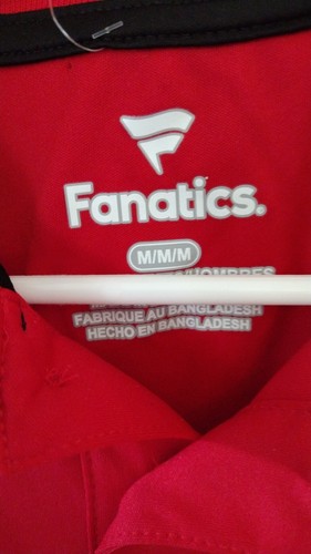 Mens MLB Fanatics Cincinnati Reds Polo Style Baseball Synthetic Shirt New Men M - Picture 7 of 8