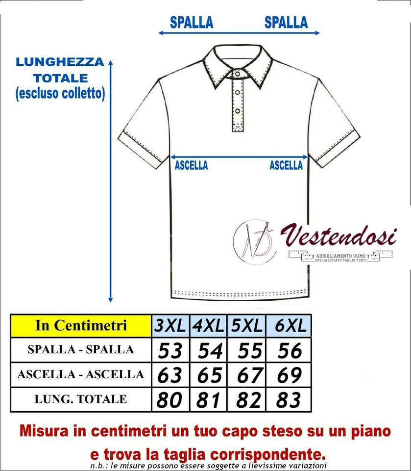 Maglia Polo Uomo Mezza Manica Corta Cotone Taglie Forti COVERI 3XL 4XL 5XL 6XL - Immagine 2 di 2