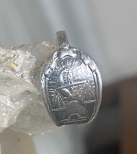 Libra spoon ring size 7.50 Scales of Justice lawyer Zodiac September birthday ba