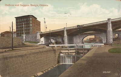 Ottawa, CANADA - Dufferin & Sappers Bridge - 1908