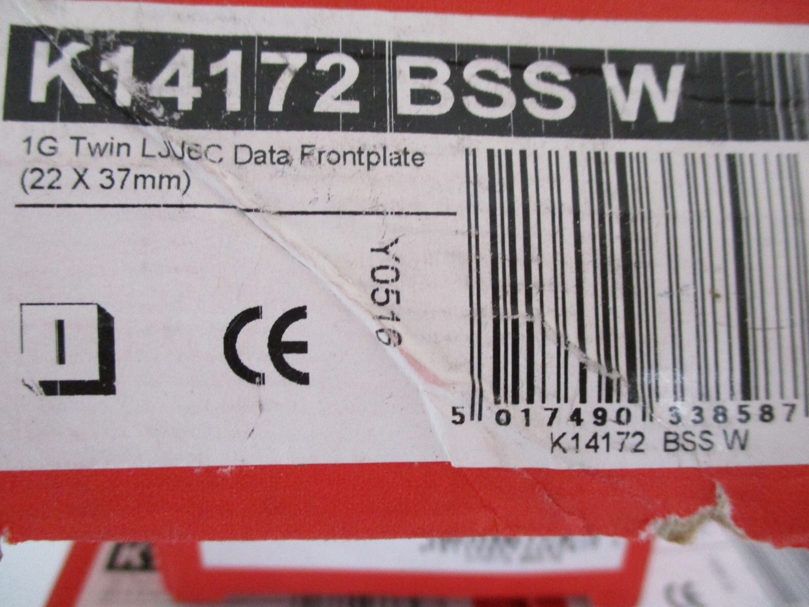 4X MK Edge K14172BSS WHI  1G Twin  Data Front plates , more stock.