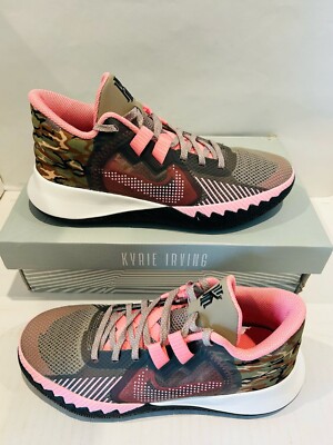 Nike Men's Kyrie Flytrap V Basketball Shoes, Moon Fossil/Med Soft Pink-Sail, 7.5