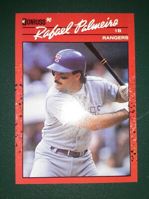 1990 Donruss card #225 - Rafael Palmeiro - *ERROR* Baseball