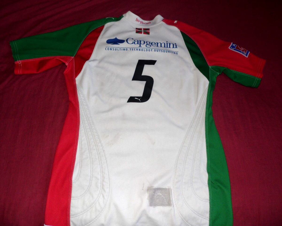 Maillot De Rugby Biarritz Olympique BO N°5 - Saison 2008/2009 - Taille XXL - Puma - Porté