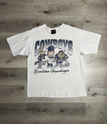 Vintage Dallas Cowboys Looney Tunes Shirt Magic Johnson Ts Taz Sz