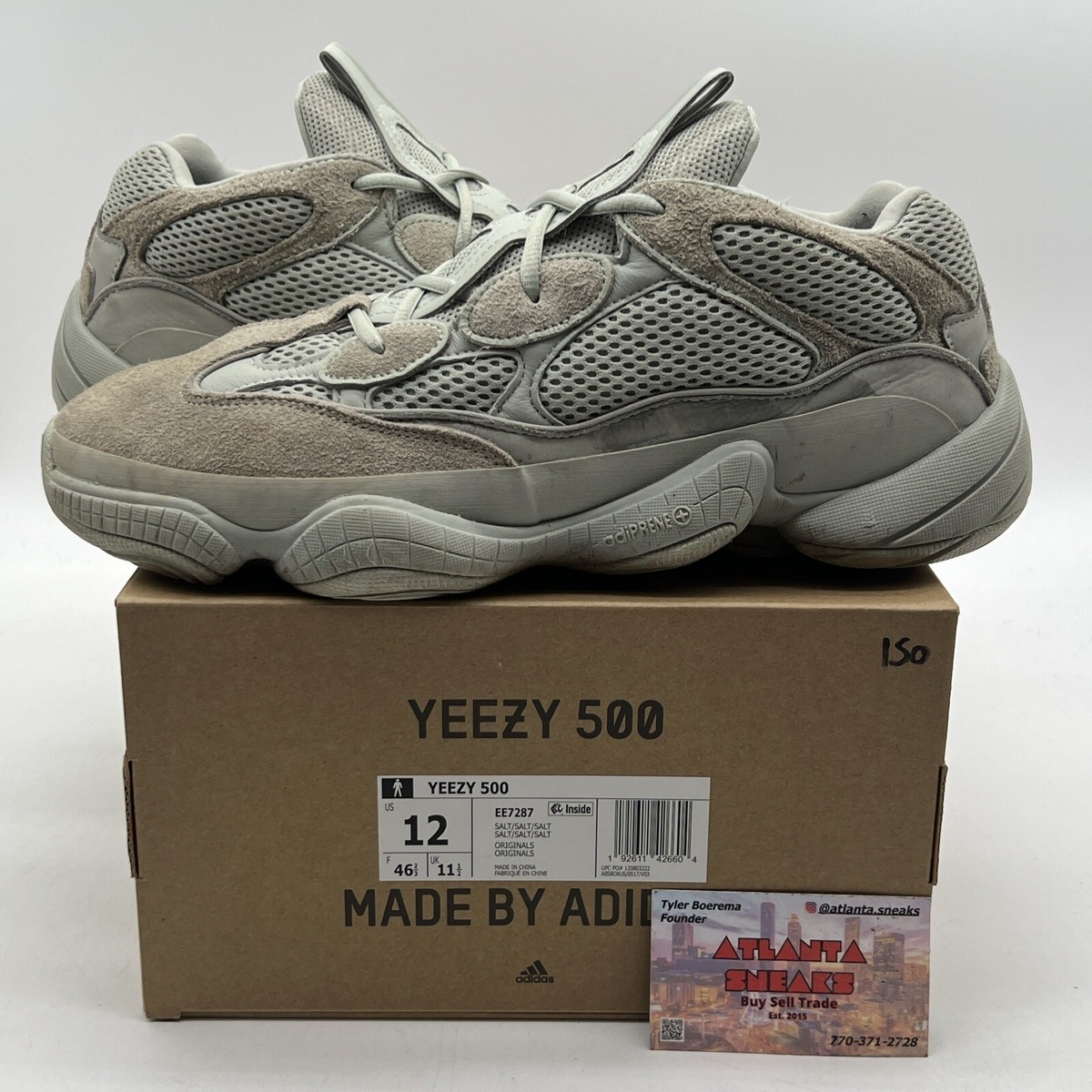 Size 12 adidas Yeezy 500 Salt Suede Leather (EE7287