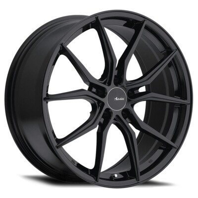 (1) 17x7.5 +45 Advanti Racing Hybris 5x112 Gloss Black Wheel