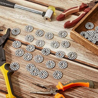 100-Pack Steel Plaster Washers - Fix Loose Drywall Screws & Repair Cracked Walls