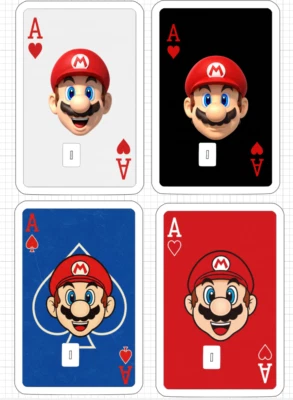 THE STICKY BANDIT Super Mario NES Credit Debit ATM Card Skin Sticker SNES Nintendo Ace Hearts USA