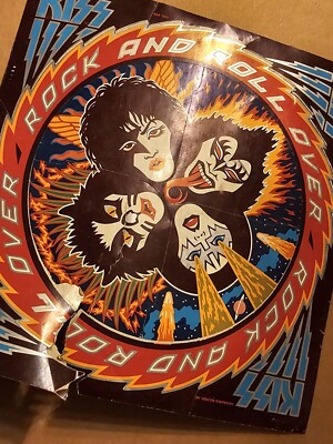 KISS 1977 POSTER ART SET GENERAL MILLS CRAFT MASTER AUCOIN VINTAGE