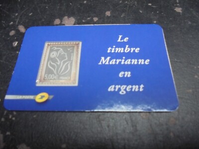 timbre Marianne en argent 999 millièmes Timbre Marianne l'Europe en argent 999millièmes - Collection