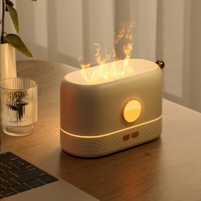 Ätherisches Öl Flamme Aromatherapie Diffusor und Heim Luftbefeuchter LED Licht Maschine