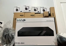 InvidTech PD1B-4NH, 4 Cameras, Acer KA 2 series 24 inch. cable Home Surveillance