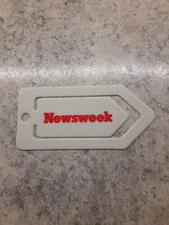 Vintage Newsweek Magazine 6" Plastic Bookmark/Page Marker