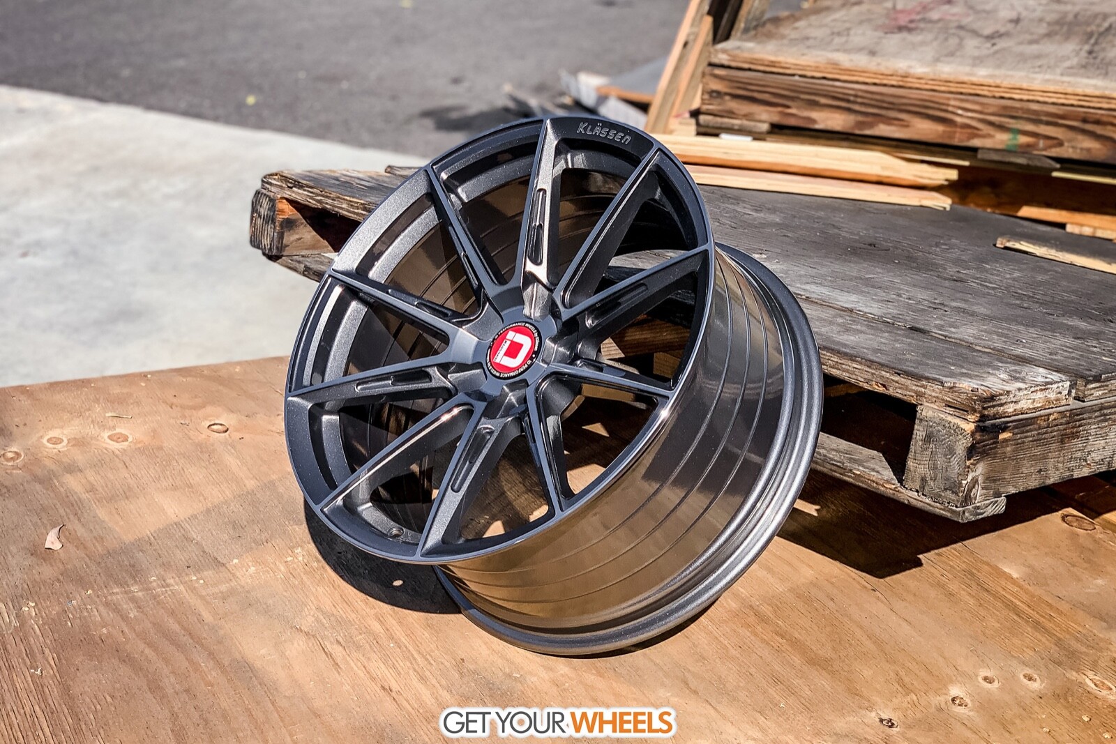 KLASSEN F07R DARK GRAPHITE WHEELS RIMS FOR LAMBORGHINI HURACAN 20x9 & 21x12