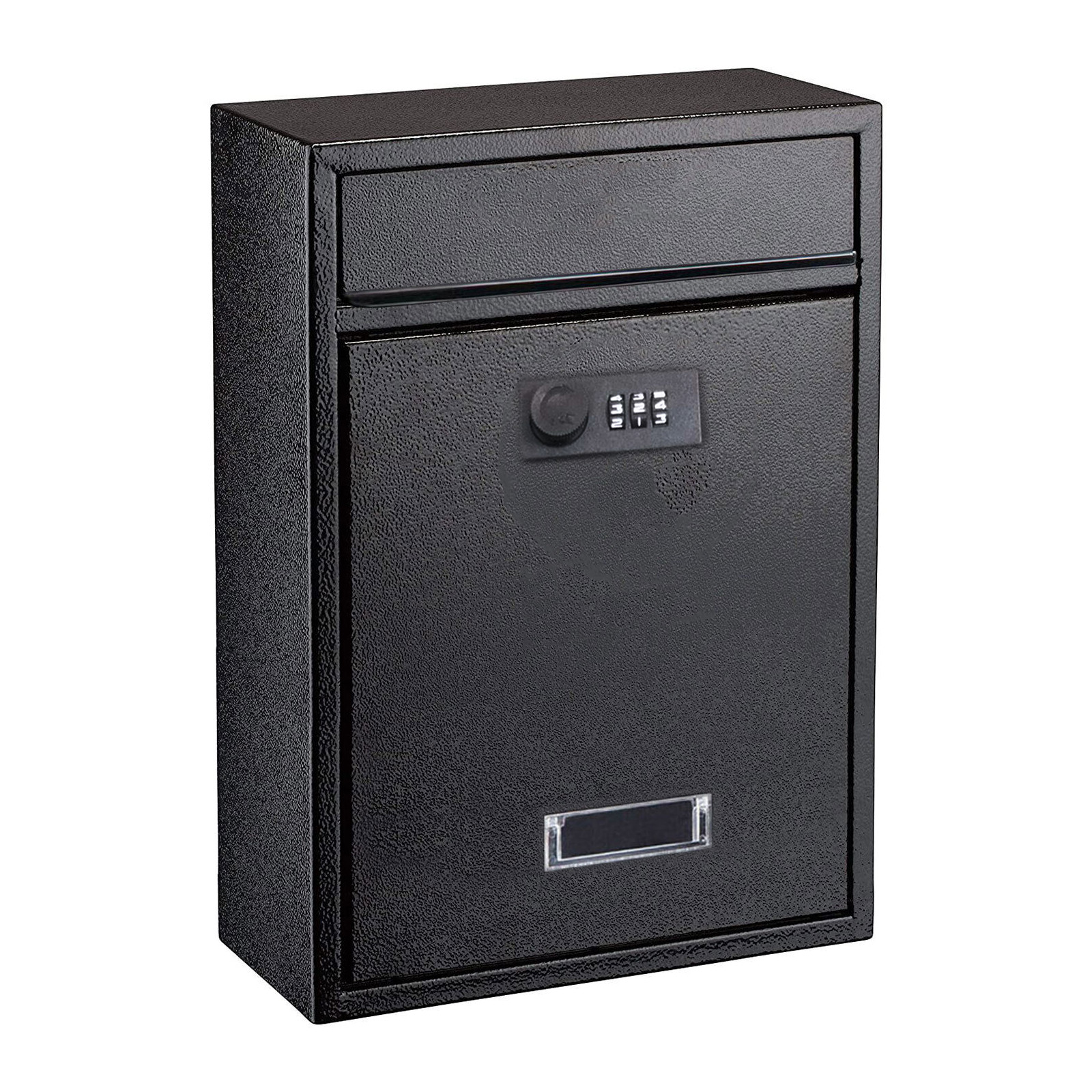 Personalised Post Box Large Letter Mail Box Steel Lockable Wall Mount ...