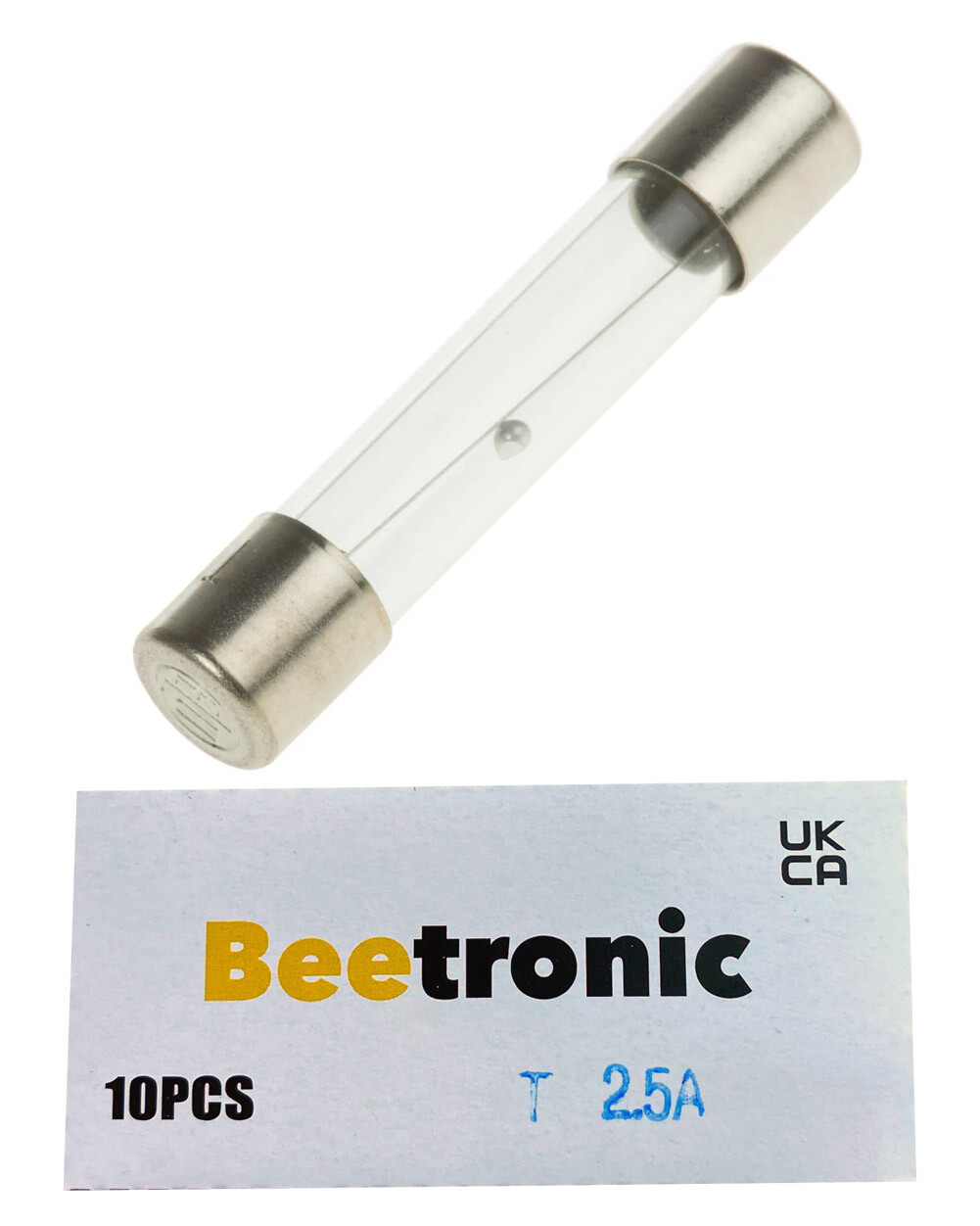 Beetronic 10 x T2.5A 2.5A 2.5 Amp Anti Surge Time Delay Glass Fuse 32x6mm 250v