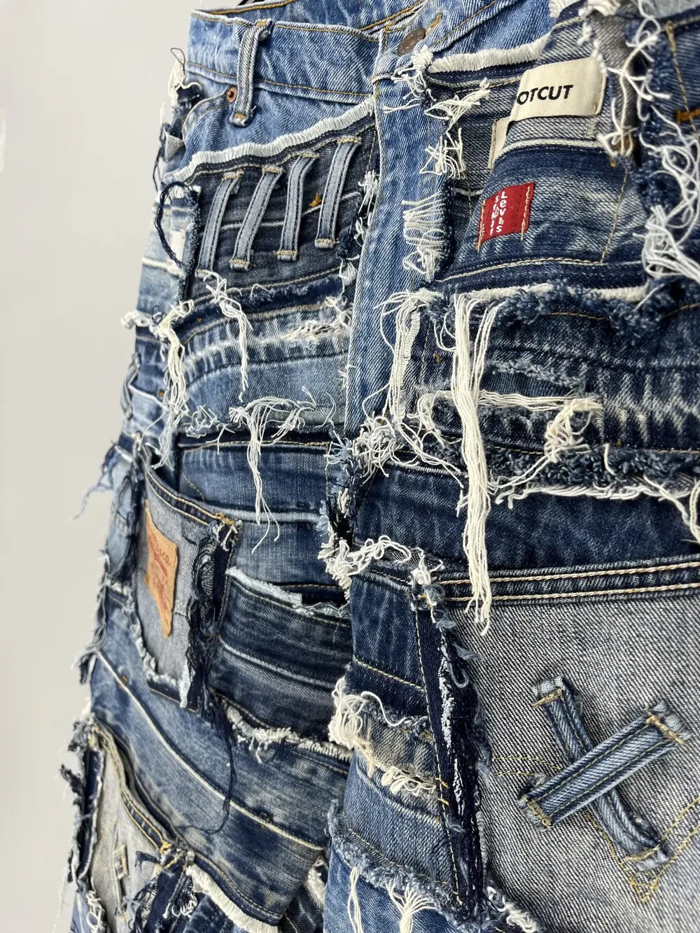 90s Levi’s 633 Patchwork Multipocket Denim Custom… - image 7