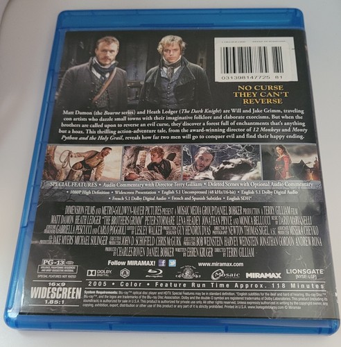 The Brothers Grimm Blu-ray, 2013 Watched Once! - Foto 2 di 2