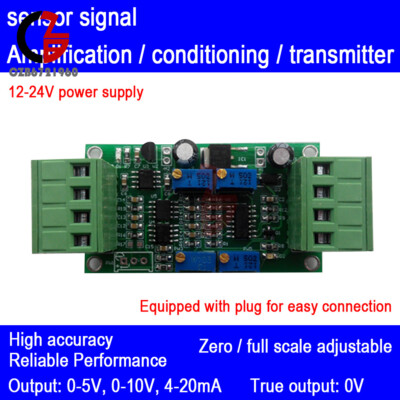 DC 0-5V 4-20MA Load Cell Transmitter Amplifier Sensor Module Force Measurement
