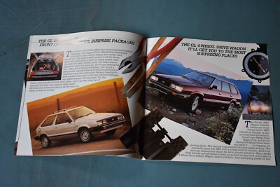 1983 Subaru GL GLF Wagon Sedan Hardtop Coupe Sales Brochure