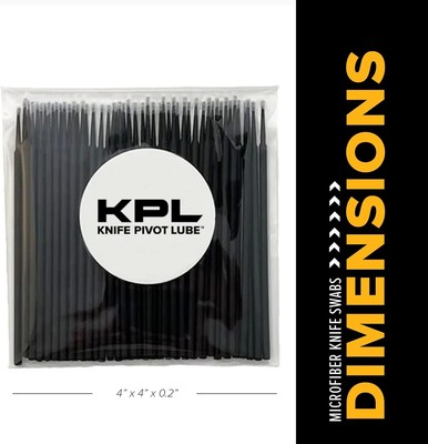 Knife Pivot Lube - KPL MicroFiber Knife Care Detail Swabs - Ultra-Precision Deta