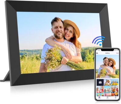 10,1 Zoll WLAN Digitaler Bilderrahmen HD IPS Touchscreen Elektronisch Fotorahmen