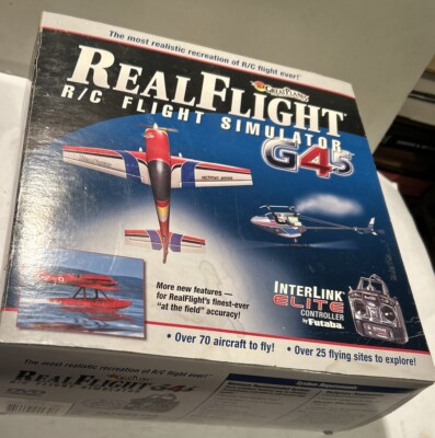 Great Planes RealFlight RC Flight Simulator G4.5 InterLink Elite Futaba Open Box