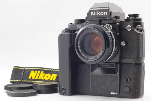 [Exc+5 w/ MD-4] Nikon F3 HP 35mm SLR Film Camera Ai 50mm f/1.4 Lens From JAPAN
