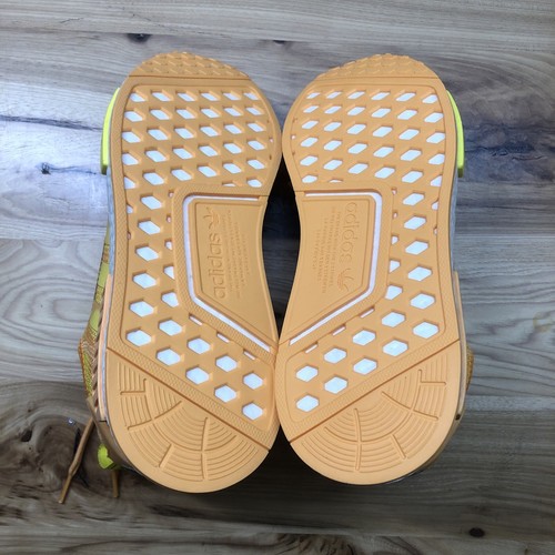 Adidas Originals NMD_R1 Yellow/Orange Men's Running Shoes GX7670 Size 8.5 - Picture 9 of 12