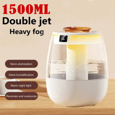 Large Ultrasonic Humidifiers For Bedroom Room Office Cool Mist Air Humidifier