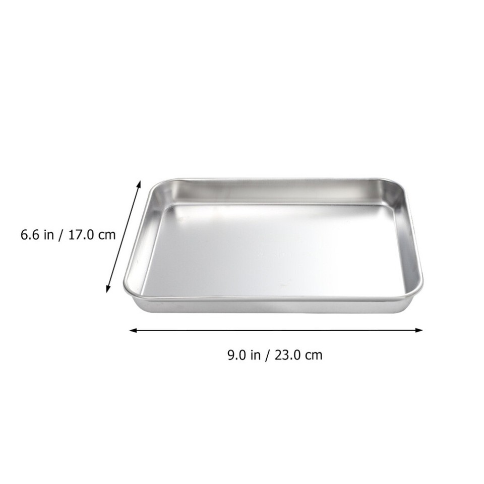 Baking Tray Round Bread Pan Pie Dish Stainless Steel Bakeware eBay