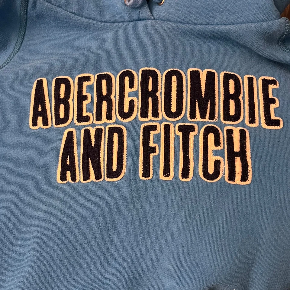 y2k Abercrombie Boy's Hoodie XL Vintage Abercrombie Fitch Spell Out Lounge Kids - Image 4 of 4