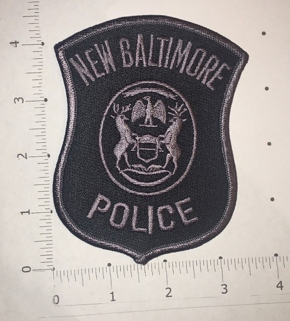 New Baltimore Police Dept Patch Michigan Subdued SWAT eBay