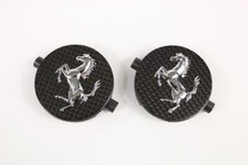 Distintivi mozzo copricerchio centrale fibra di carbonio originali Ferrari 458 488 F12 FF 812