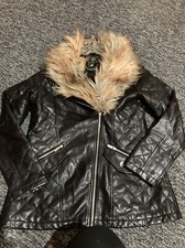 Leather Fur Jacket 12 Women