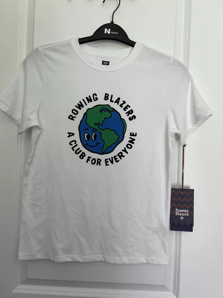 FILA Blazer da canottaggio bambino bianco terra maglietta nuova con etichetta