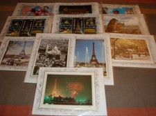 Lot de 11 cartes de voeux vintage vierges.