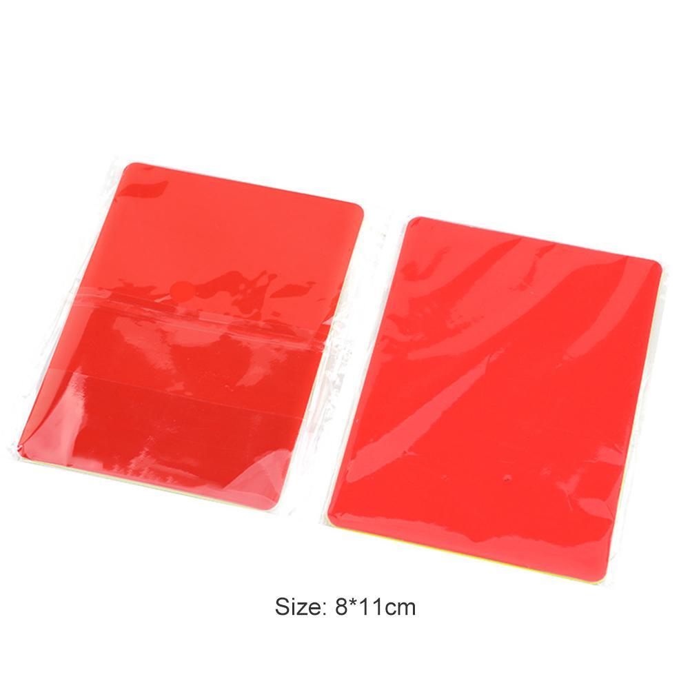 PVC Soccer Referee Red Yellow Cards Football Match Training Tool (2pcs ...