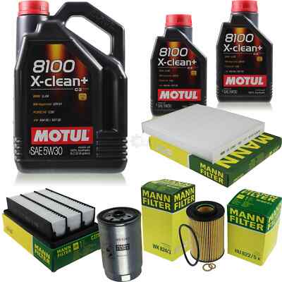 MOTUL 7 L 5W-30 MOTOR-ÖL+MANN-FILTER für Hyundai Santa Fé II CM 2.2 CRDi GLS