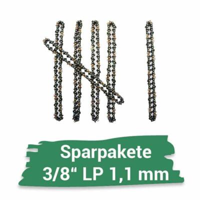 2x Sägekette 30 cm / 1,1 mm / 3/8 / 46TG für Parkside PPAKS 40-Li A1