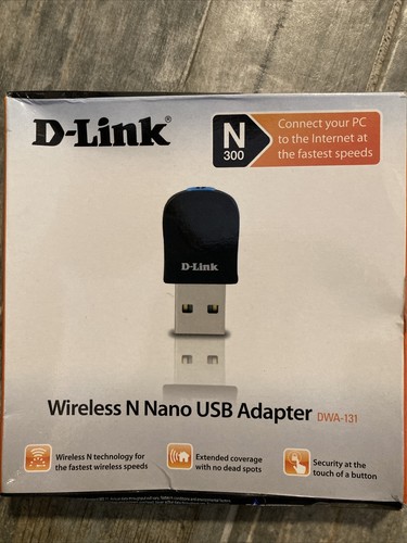 D-Link DWA-131 WLAN Nano USB-stick (tot 300 Mbit/s, WPA