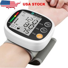 Digital Blood Pressure Monitor Wrist BP Cuff Gauge Heart Rate Voice Broadcast