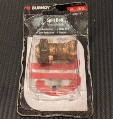 Hubbell Burndy Split Bolt KS25BAG1R #4 - #1/0 Str Copper 1 Pack