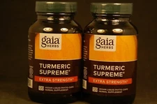 Gaia Herbs Turmeric Supreme Extra 120x2= 240 Vegan Liquid Phyto Caps
