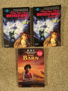 3 Books By Avi Who Was That Masked Man Anyway The Barn Ebay