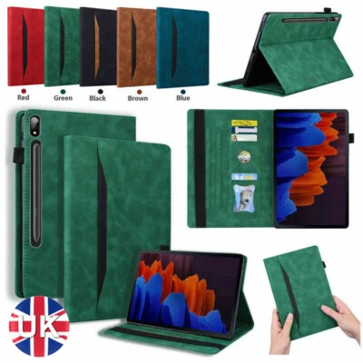 For Samsung Galaxy Tab S9 FE+ 10.9" 12.4" Tablet Wallet Leather Stand Case Cover